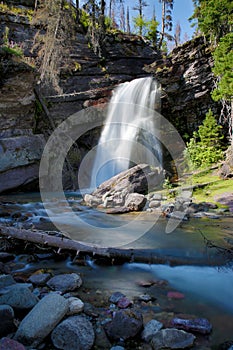 Baring Falls, Glacier National Park, Montana,USA