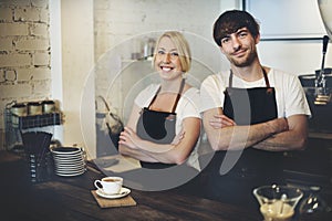 Barista Cafe Making Coffee Preparation Service Concept