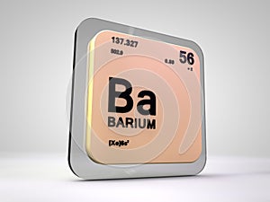 Barium - Ba - chemical element periodic table