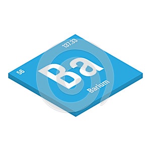 Barium, Ba, periodic table element