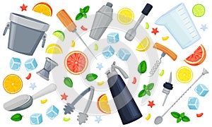 Barman Bartender Equipment Set