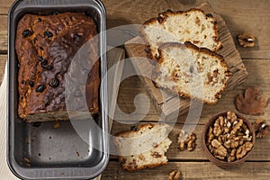 Barmbrack or bairin breac is a traditional Irish sweet yeast bread with grapes and raisins, often eaten with afternoon tea butter