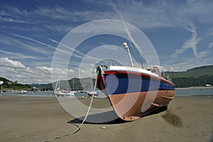 Barmouth town and harbour in Wales, UK