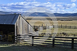 Barn and corral, Sierra Valley ranch