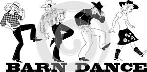 Barn dance clip art