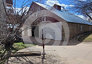 Barn and Hand Pump at The Farm Lee Martinez Park Fort Collins Colorado