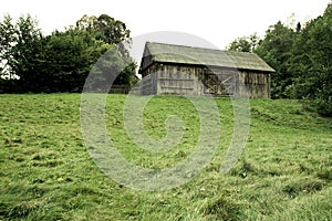 Barn on a hill