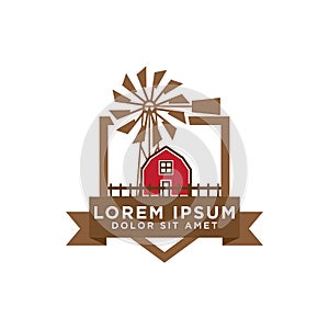 Barn logo design template