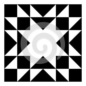 Barn quilt symbol icon