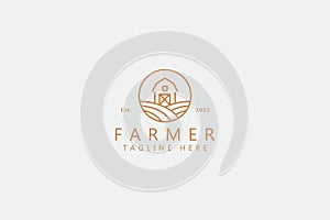 Barn Rural Farm Agriculture Countryside Logo Template