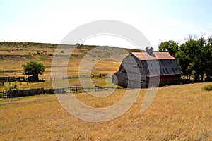 Barn from top of hill