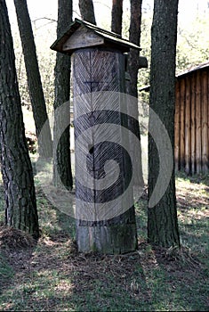 Barn tree in Open Air Museum in Nowgorod