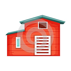 Barn vector icon.Cartoon vector icon isolated on white background barn.