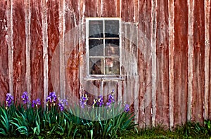 Barn Window Background photo