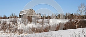 Barn in winter