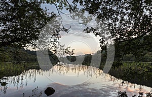 Barnaluasgan Loch in West Argyll, Scotland.