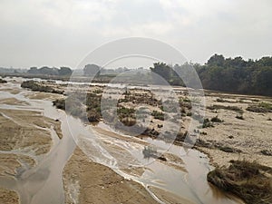 Barnar river in sono , jamui , bihar , India. photo