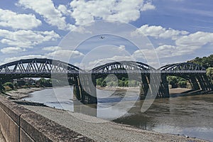 Barnes Railway Bridge over the River Thames in London