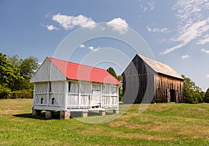 Barns at Thomas Stone house in Maryland