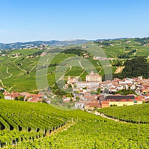 Barolo castle, Falletti castle, in Langhe, Piedmont, Italy,