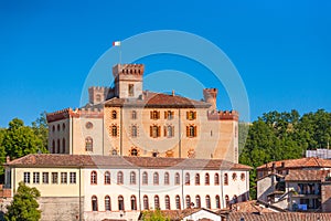 The Barolo castle in Piedmont, Italy