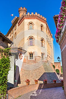 The Barolo castle in Piedmont, Italy