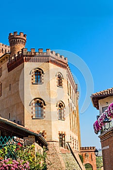 The Barolo Castle in Piedmont region, Italy