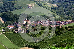 Barolo medieval village in Italy, Unesco heritage