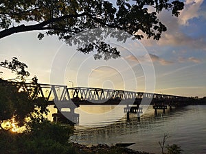 Barombong Bridge in Makassar photo