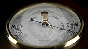 Barometer Close up Rotating