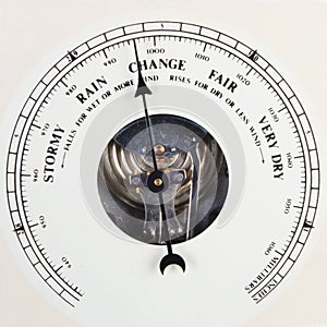 Barometer dial set to change