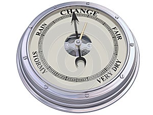 Barometer indicating change