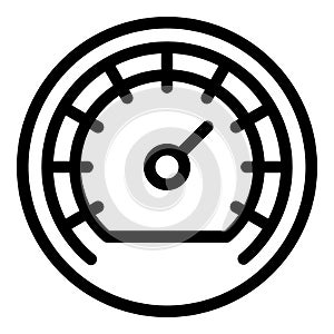 Barometer indicator icon, outline style