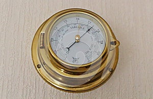 Barometer on a wall
