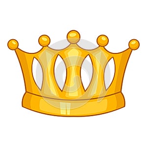 Baroness crown icon, cartoon style photo