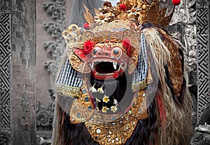 Barong - character in the mythology of Bali, Indonesia. photo