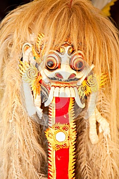 Barong dance mask of lion, Bali, Indonesia