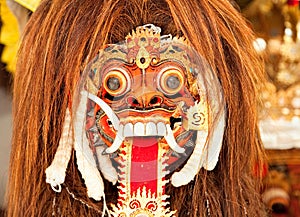 Barong dance mask of lion, Bali, Indonesia