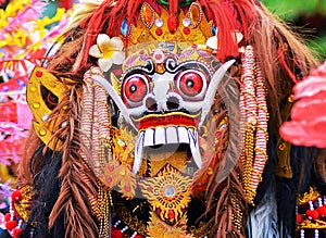 Barong mask in Bali Indonesia