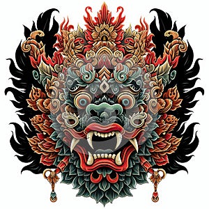 Barong Mask. Balinese Traditional Art and Culture