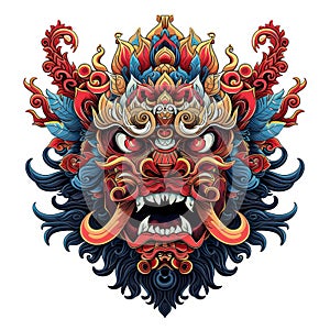 Barong Mask. Balinese Traditional Art and Culture