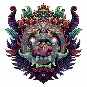 Barong Mask. Balinese Traditional Art and Culture