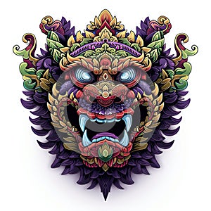 Barong Mask. Balinese Traditional Art and Culture