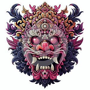 Barong Mask. Balinese Traditional Art and Culture