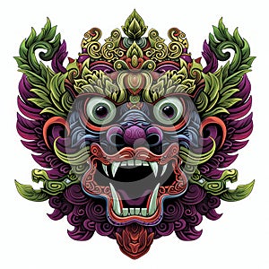 Barong Mask. Balinese Traditional Art and Culture