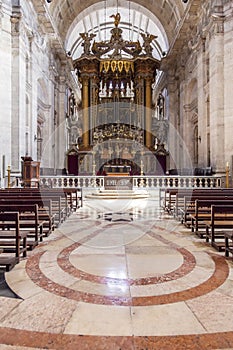 Baroque Altar Baldachin Church Sao Vicente de Fora photo