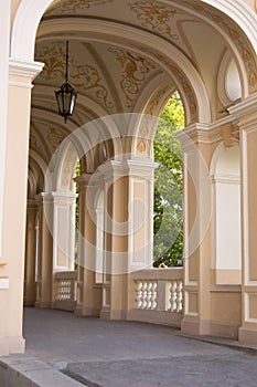 Baroque arcade with lantern