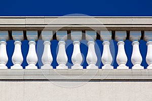 Baroque architecture details of balustrades.