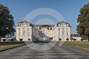 The Baroque Augustusburg Castle is one of the first important creations of Rococo in Bruhl near Bonn