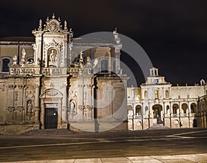 Baroque basilic lecce night